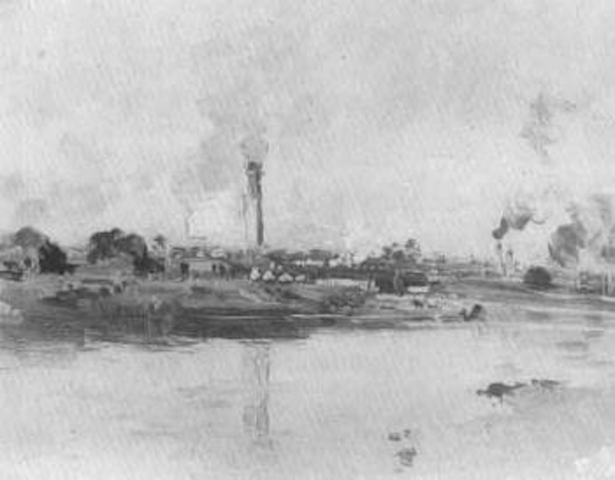 Industrial town by river by Theodore Penleigh Boyd