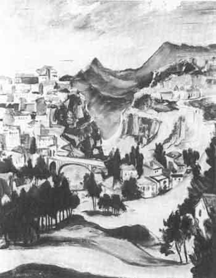 Spanische landschaft by Franz Heckendorf