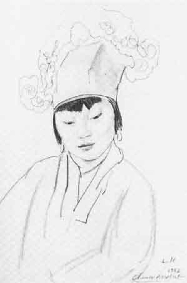 Chinese acrobat by Laura Knight