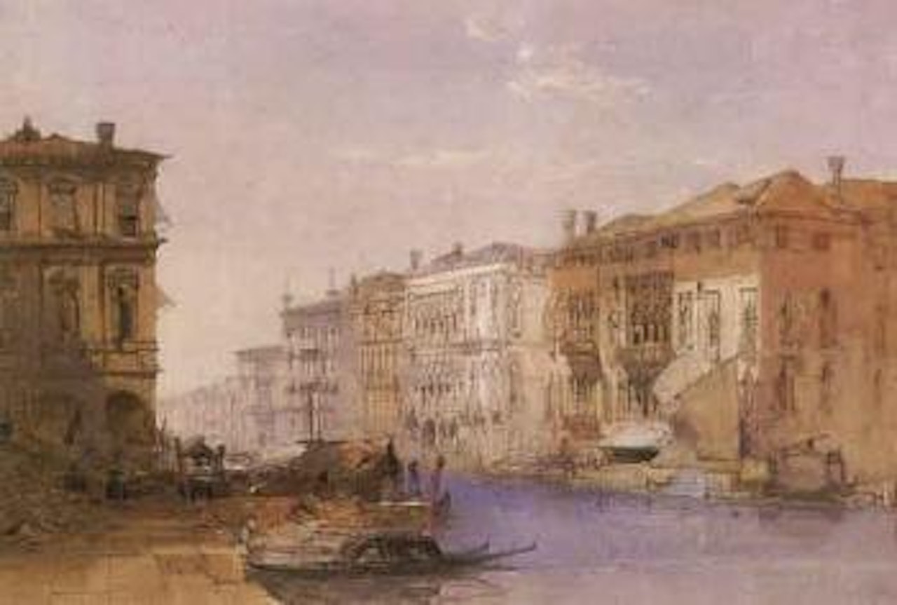Canal scene, Venice by William Callow