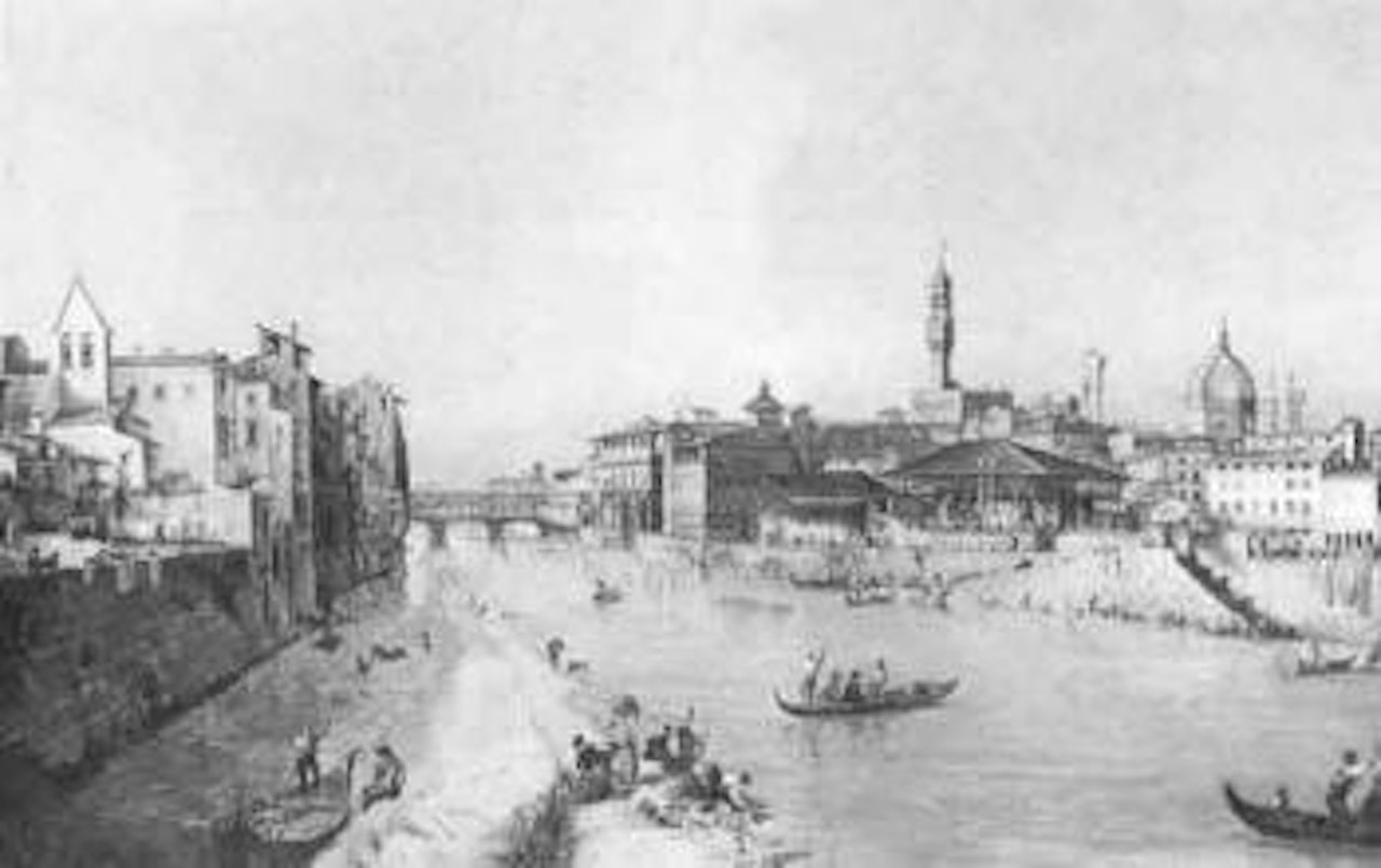View of Florence and the Arno by Italian School