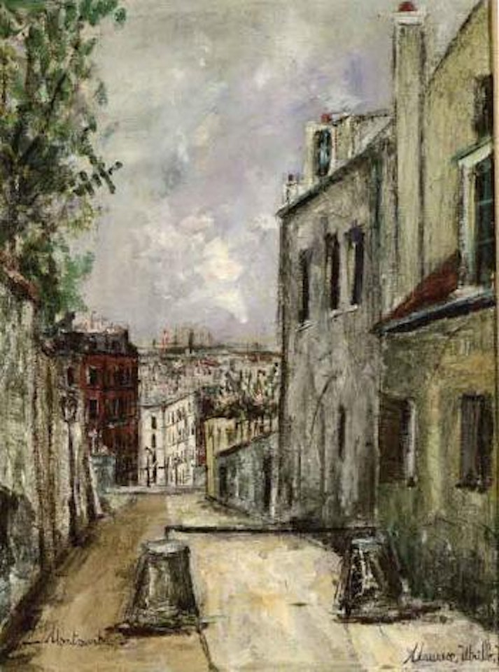 La rue du Mont Cenis by Maurice Utrillo