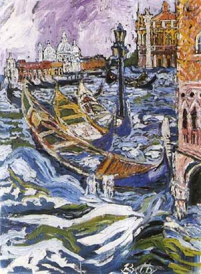 Flood over the Riva by John Bratby