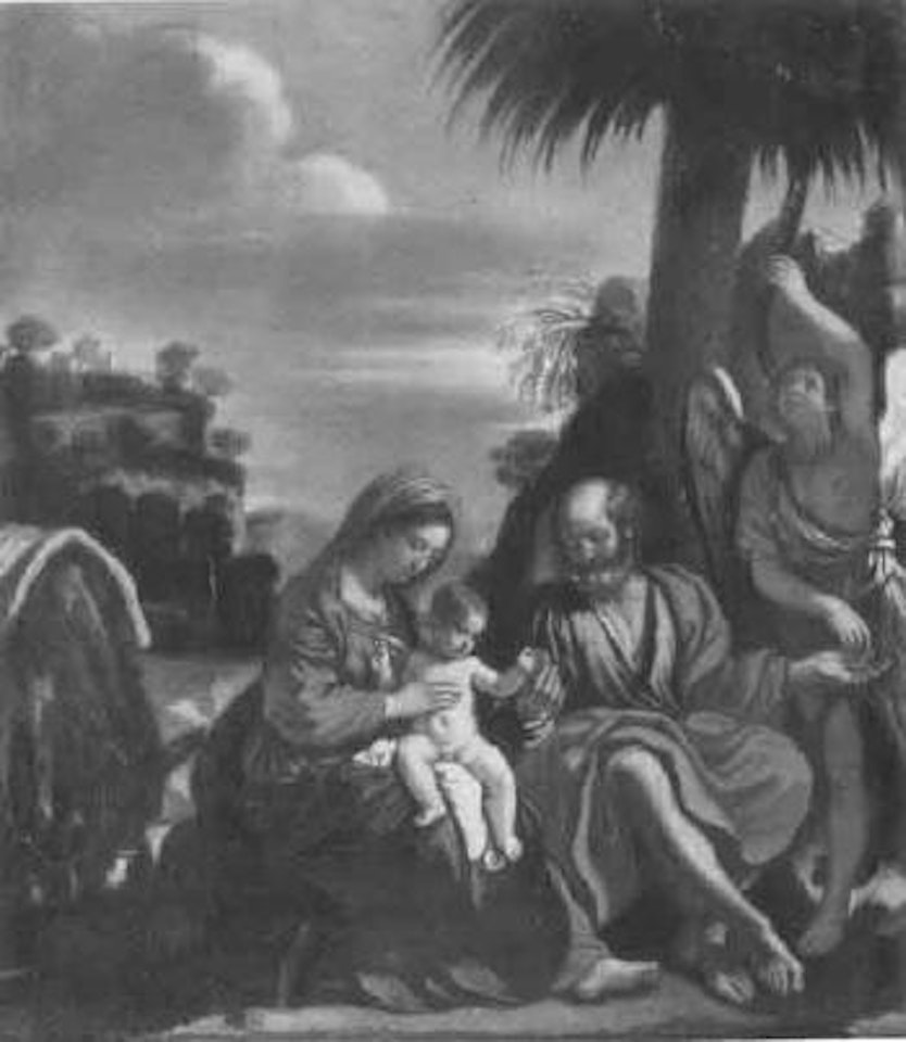Rest on the flight into Egypt by Guercino