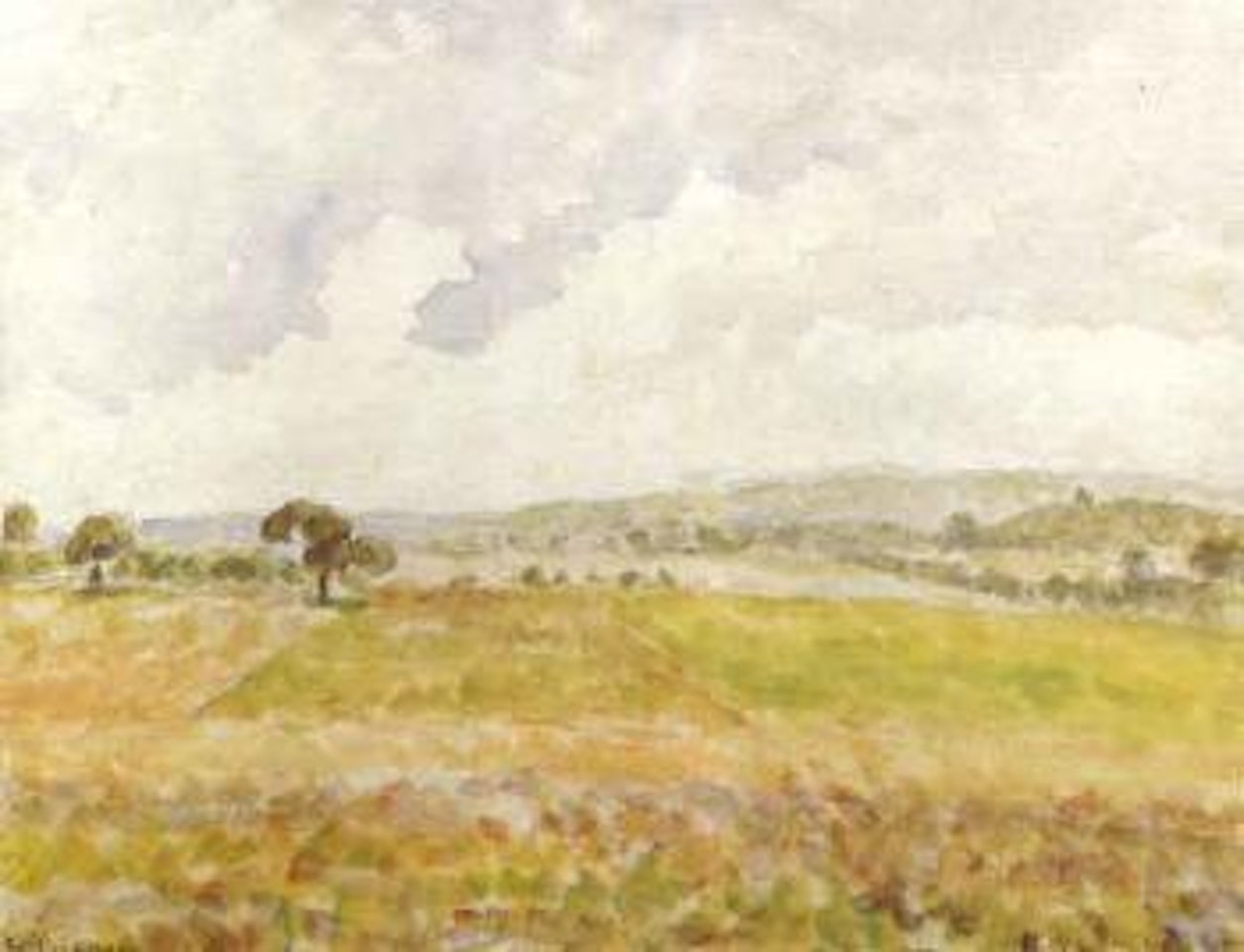 La Plaine D'Eragny by Camille Pissarro