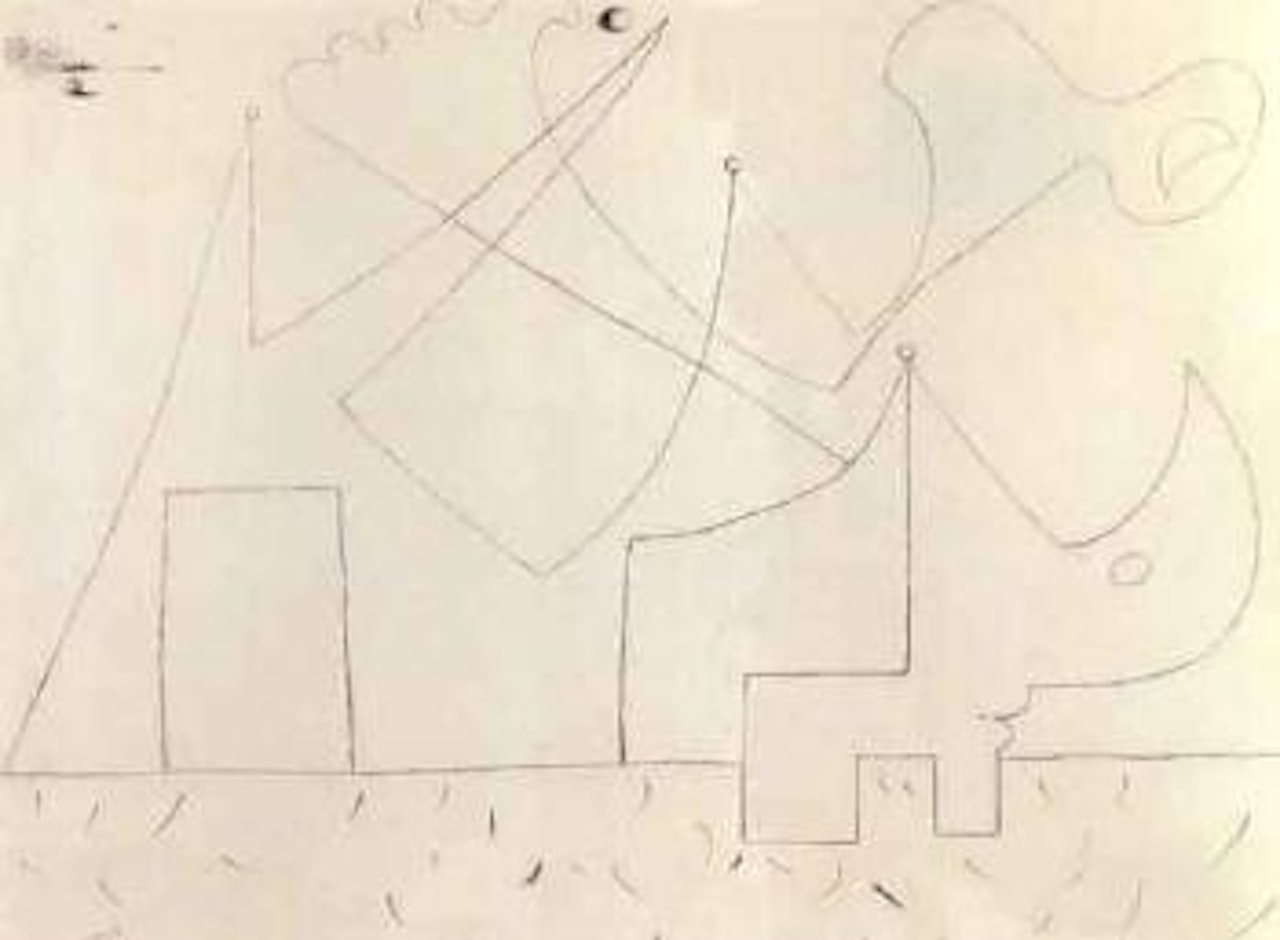 Composition abstraite by Joan Miró