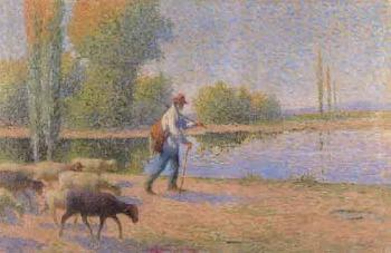 Le berger by Henri Jean Guillaume Martin