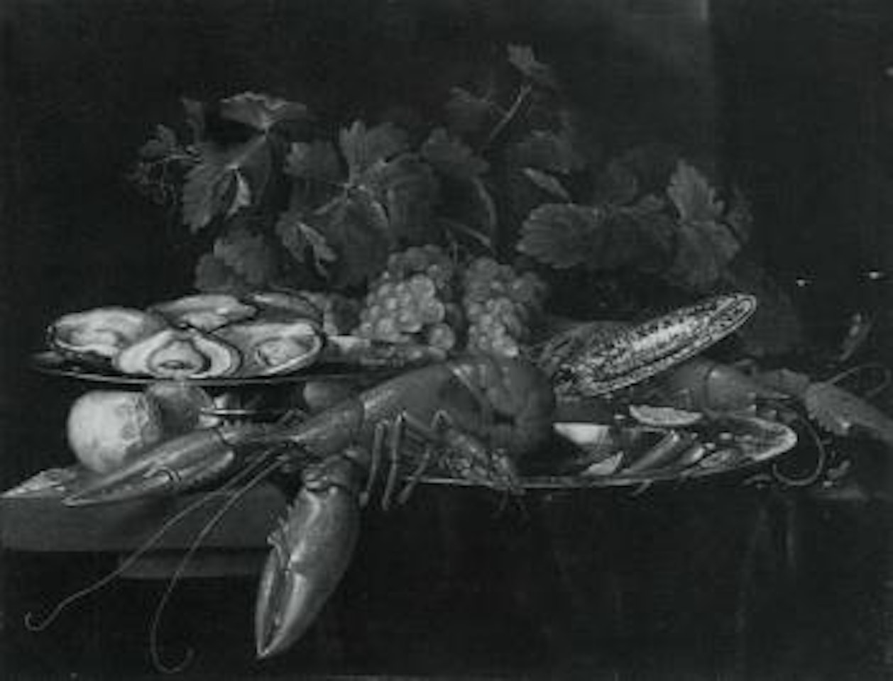 Still life with crayfish and oysters by Jan Davidsz de Heem