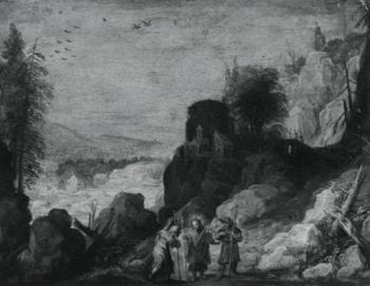 Christ on the road to Emmaus by Joos de Momper the Younger