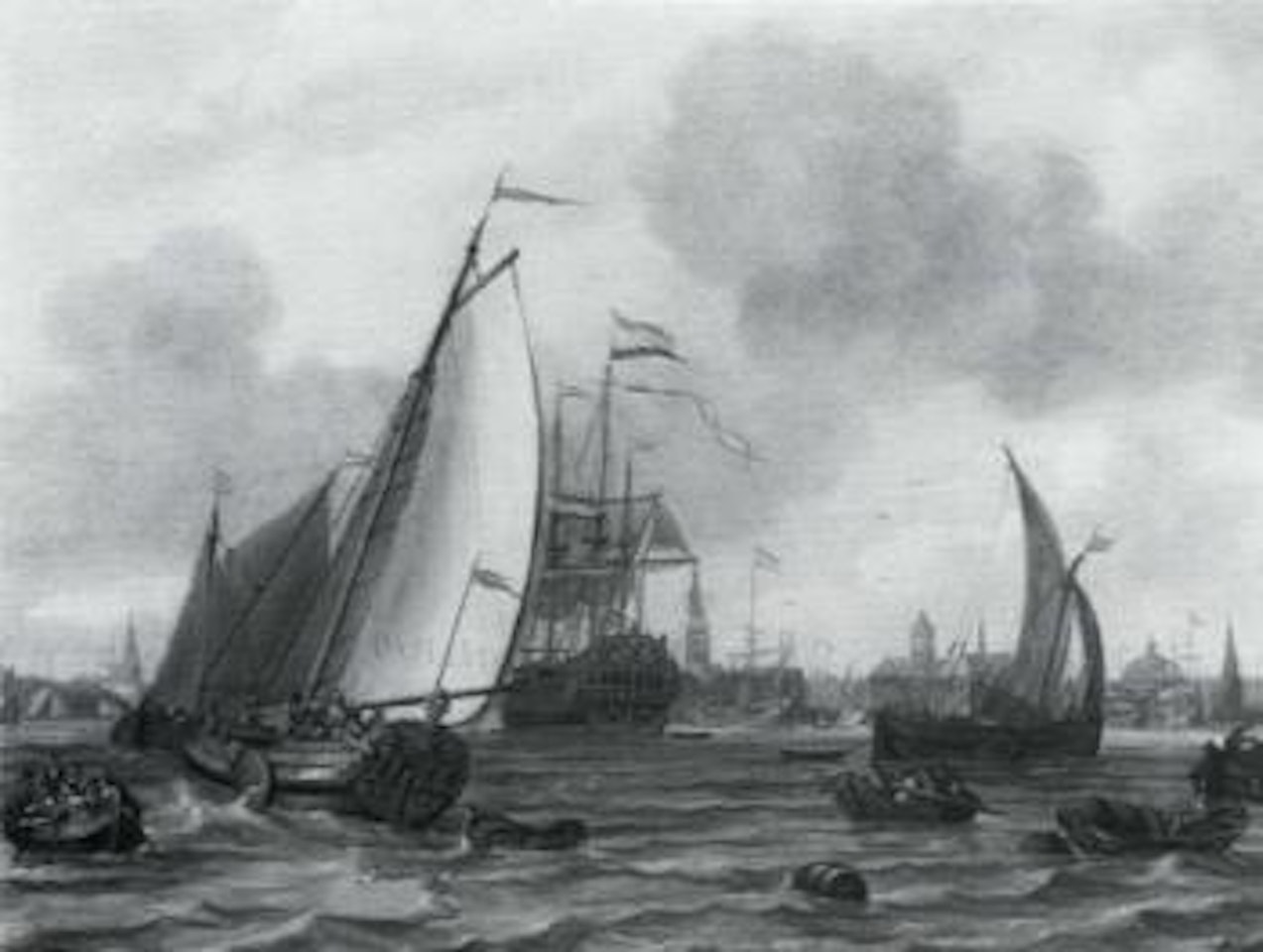 View of Amsterdam from the Ij by Abraham Storck