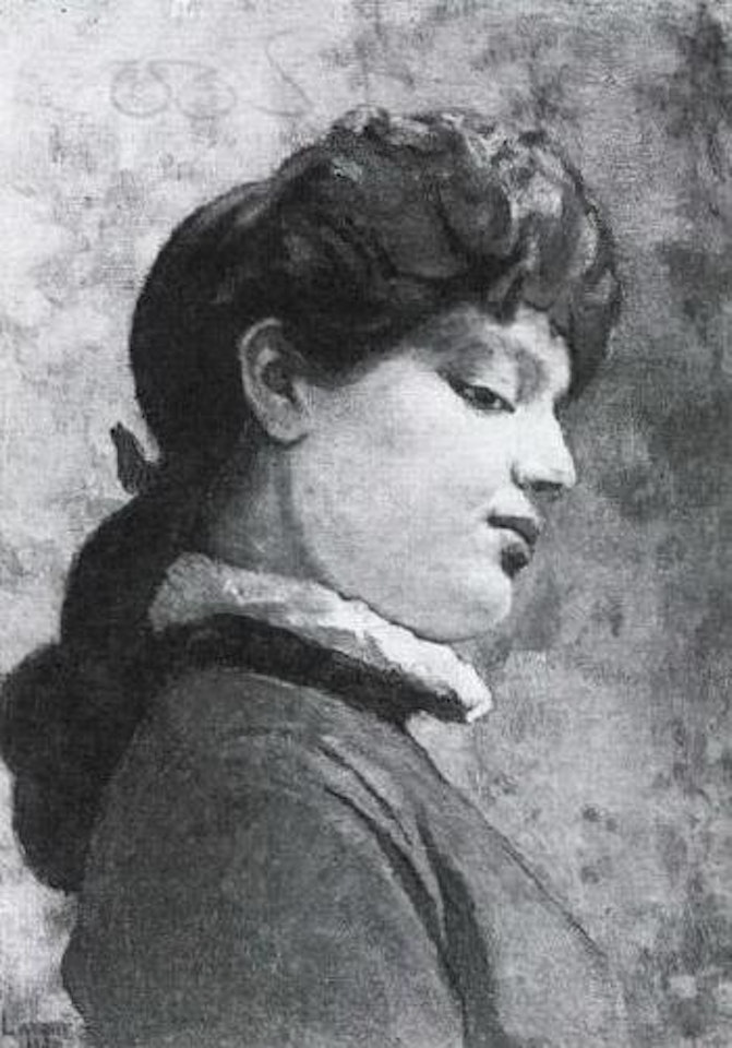 Portrait of lady by John Lavery