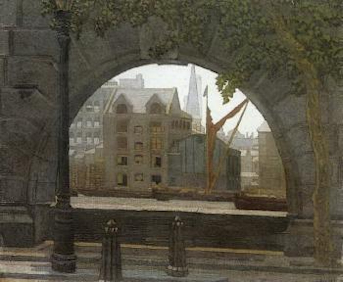 Barges on the Thames by Charles Ginner