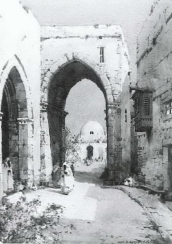 Archway in North African town by Noel Harry Leaver