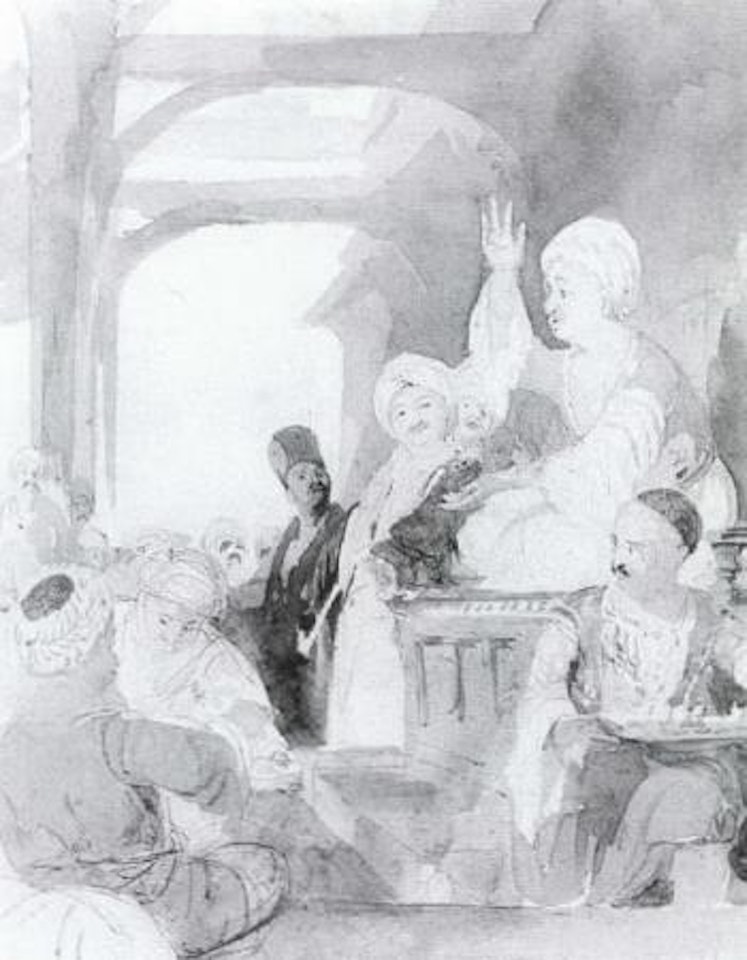 Meak or storyteller, Constantinople by Thomas Allom