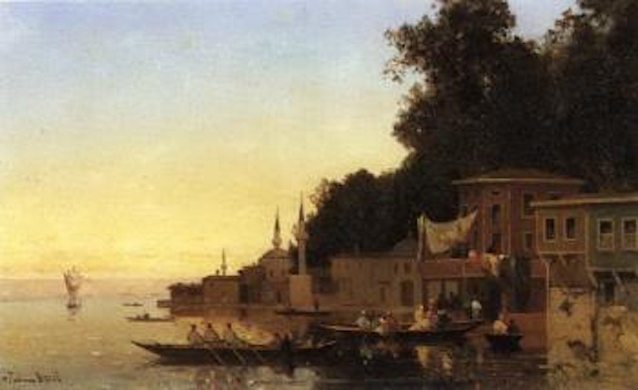 On shores of Bosphorus, Constantinople by Germain-Fabius Brest