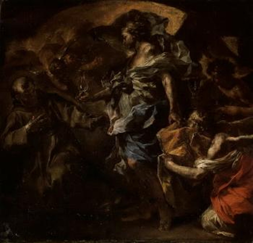 St Francis of Assisi refusing the priesthood by Francesco Solimena