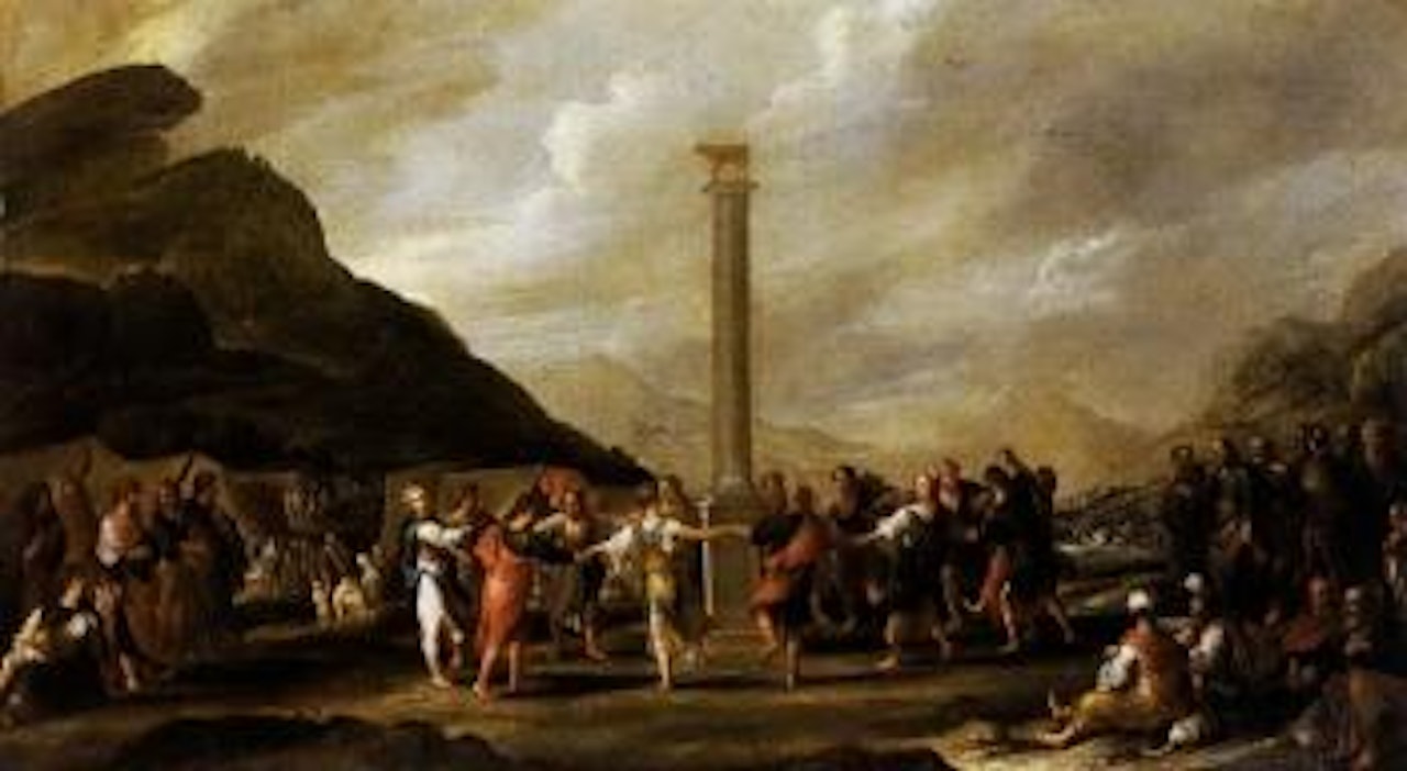 Adoration of the Golden Calf by Cornelis de Wael