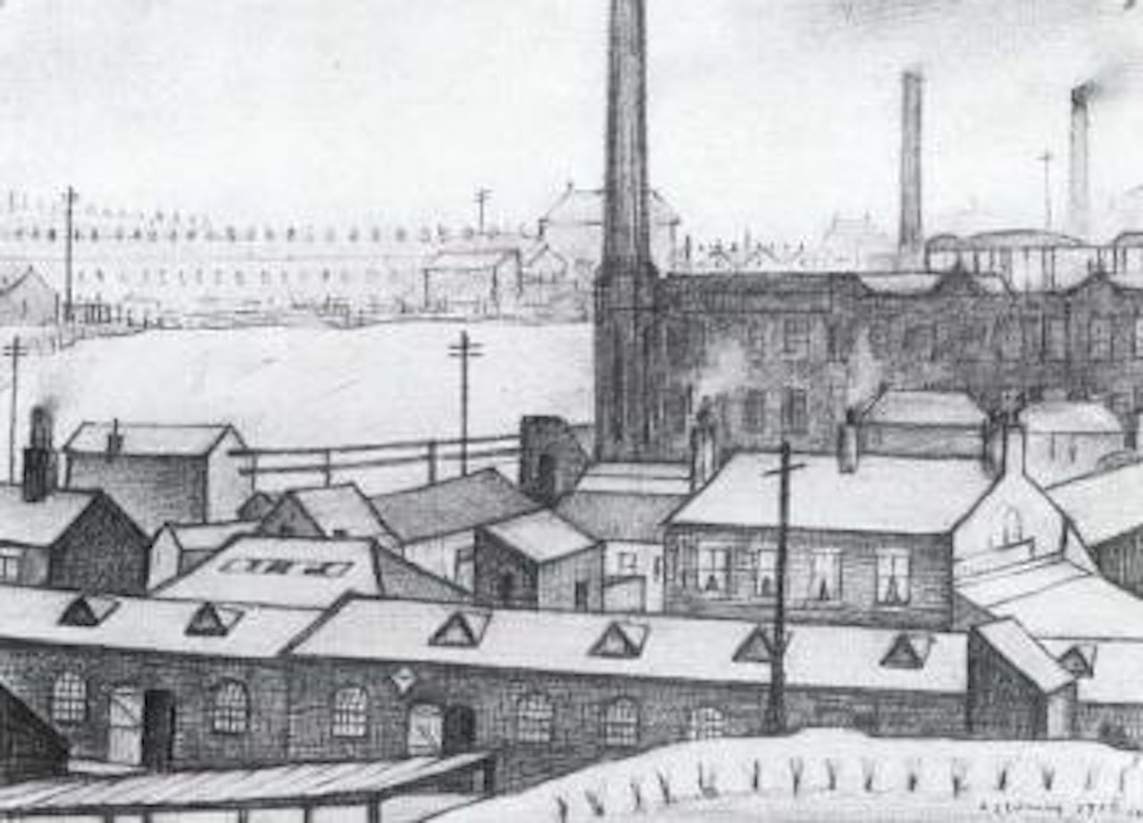 View from Ancoats Hall, Manchester by Laurence Stephen Lowry