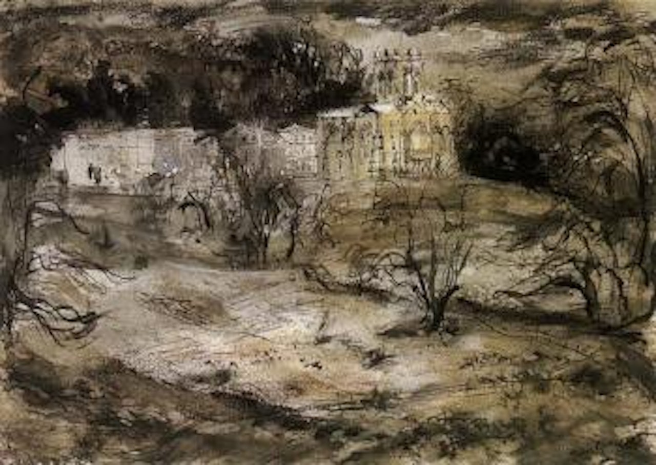 Church in landscape by John Piper
