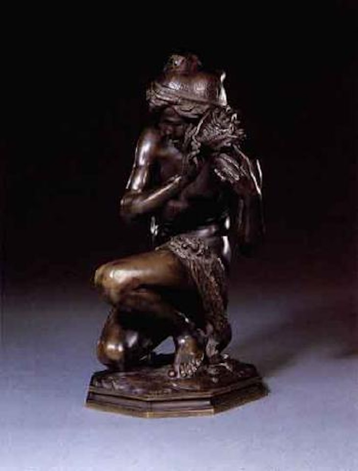 Figure of the Neapolitan fisher-boy - 'Jeune pecheur a la coquille' by Jean-Baptiste Carpeaux
