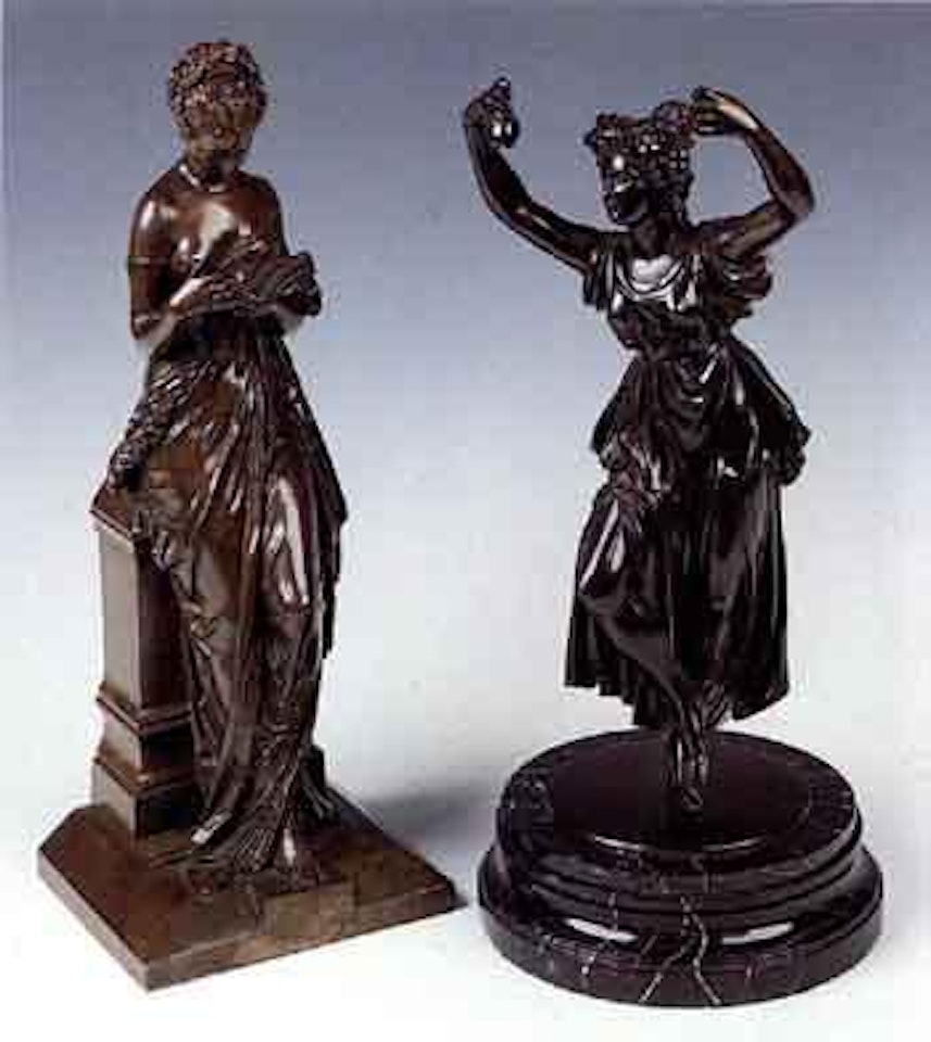 Figure of a woman reading a book by Albert-Ernest Carrier-Belleuse