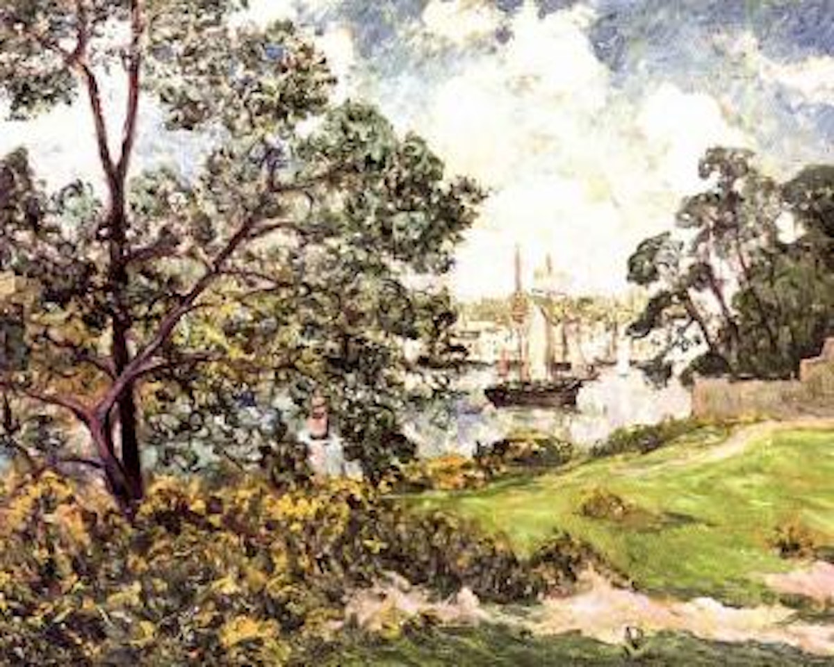Vue generale du Port d'Auray by Maxime Maufra