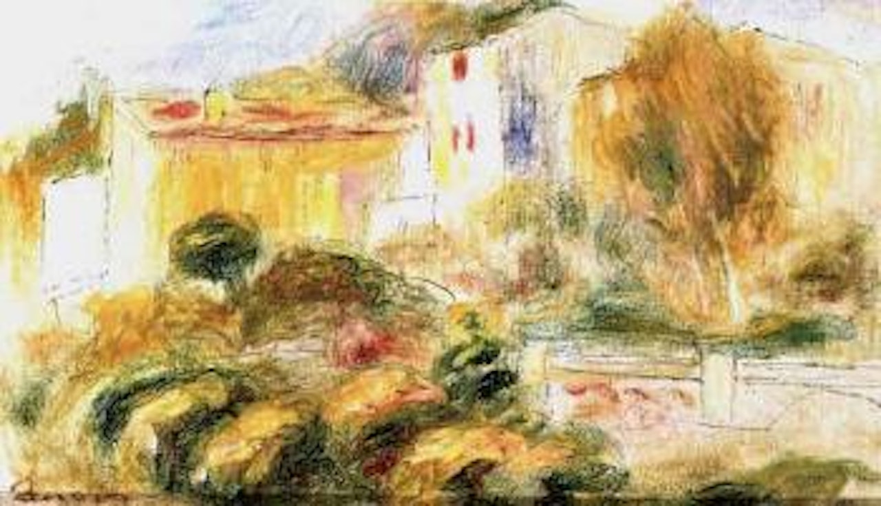 Maisons a Cagnes by Pierre-Auguste Renoir