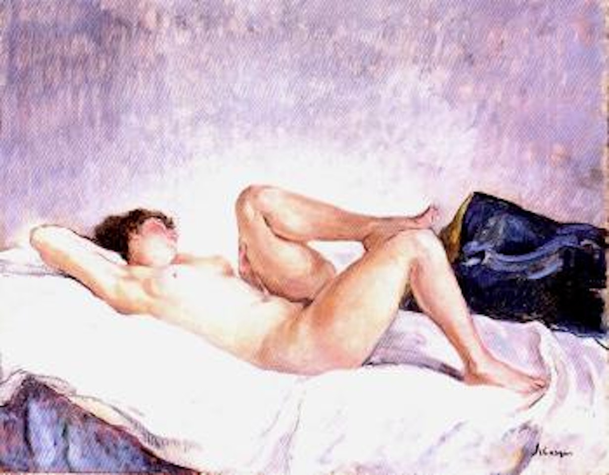 Nu couche by Henri Lebasque