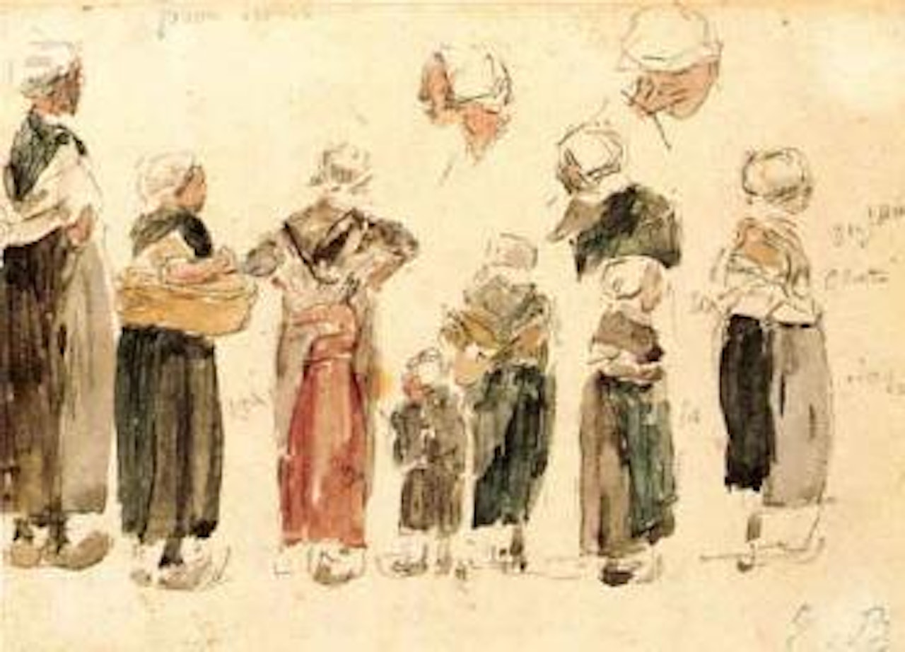 Paysannes Bretonnes by Eugène Boudin