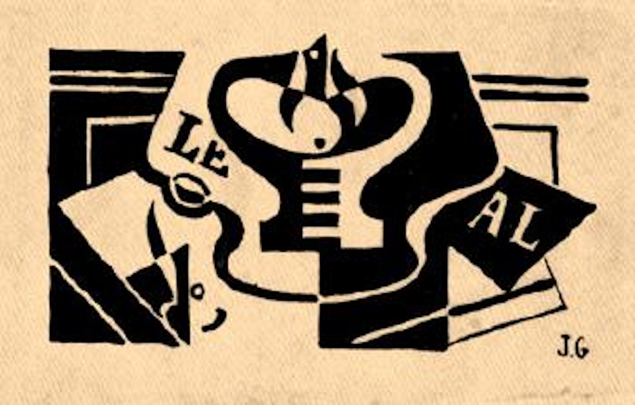 Compotier et journal by Juan Gris