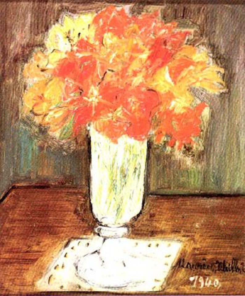 Vase de fleurs by Maurice Utrillo