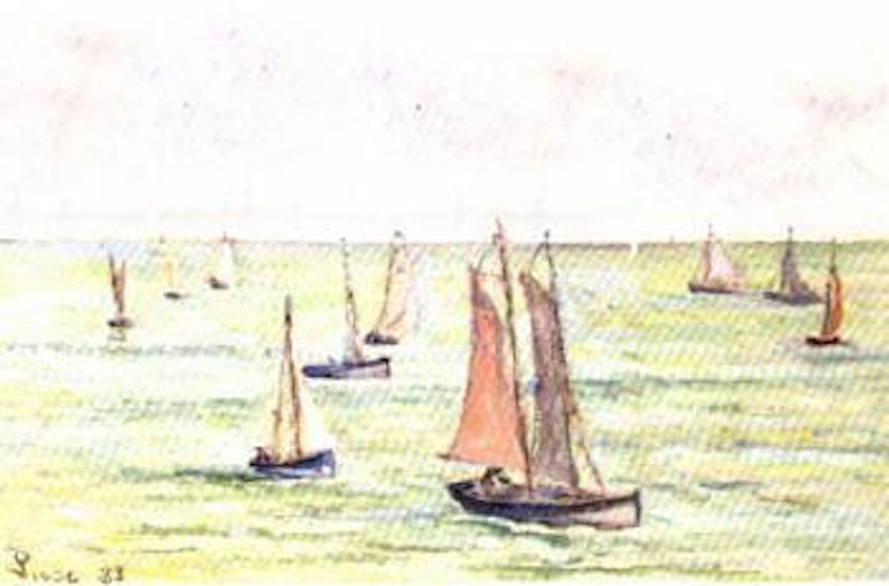 Au large de Honfleur by Maximilien Luce