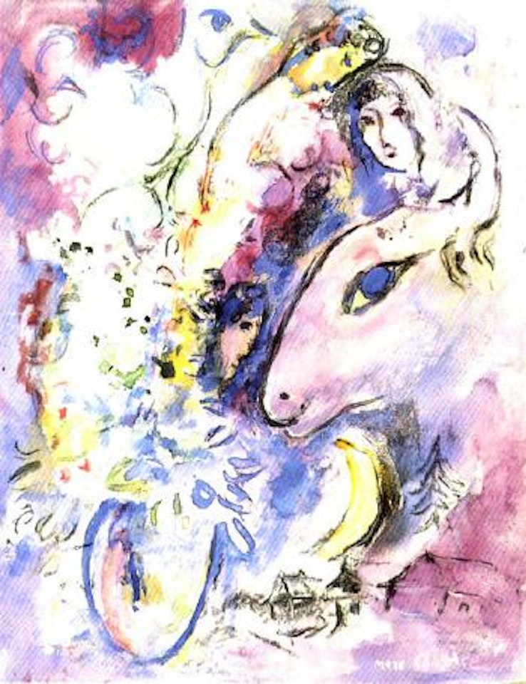 Le couple by Marc Chagall