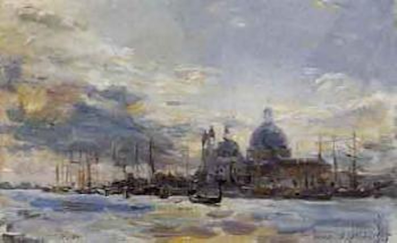 Sunrise over San Giorgio. Santa Maria della Salute, Venice by James Mcbey