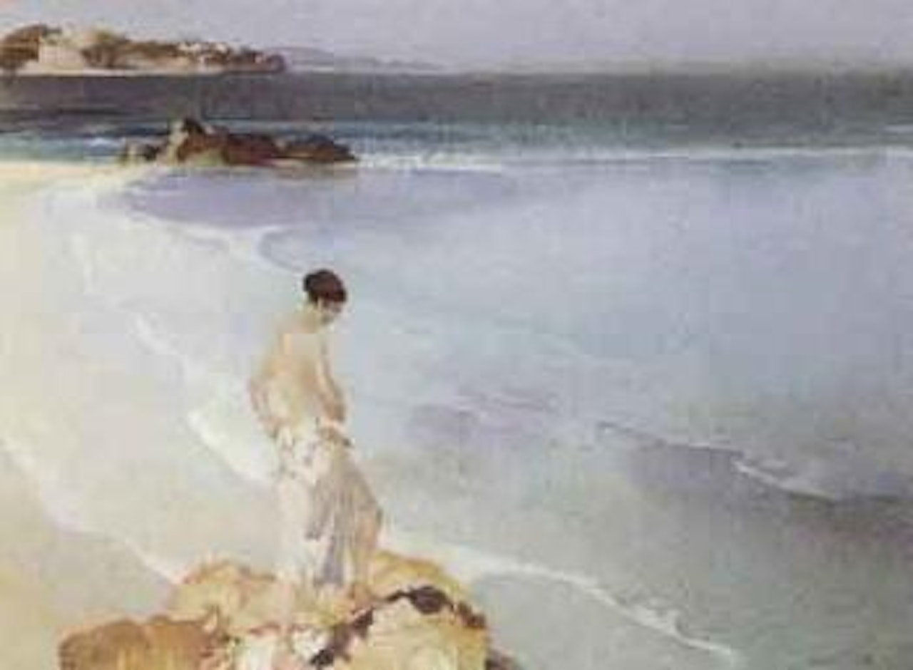 On a rock in Brittany by William Russell Flint