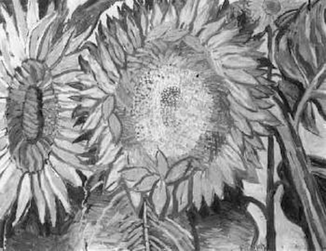 Sunflowers, Swan Pool IV by John Bratby