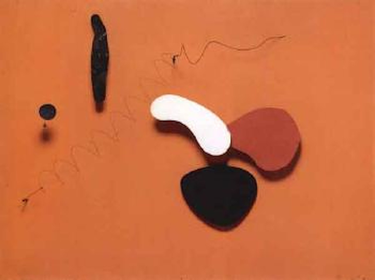 The orange panel by Alexander Calder