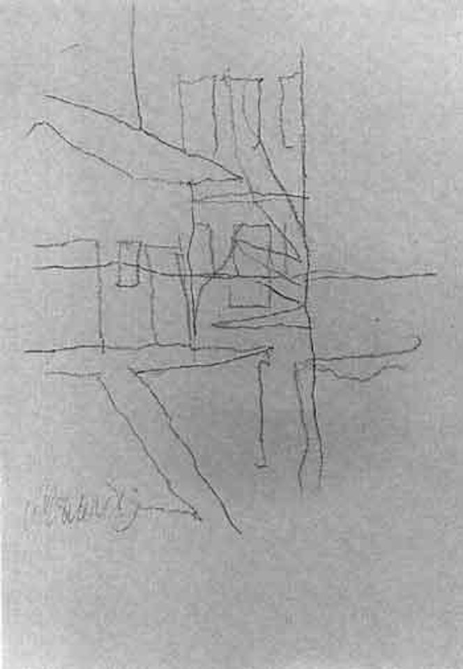 Paesaggio veduta dalla finestra by Giorgio Morandi