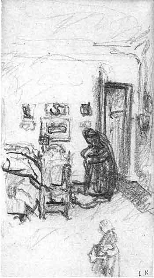 La mere de l'artiste dans un interieur by Édouard Vuillard