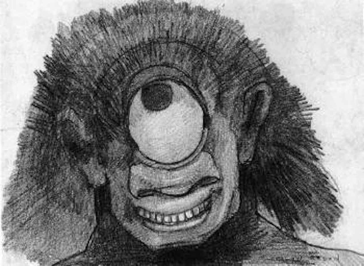 Cyclope, etude pour Le Polype Difforme by Odilon Redon