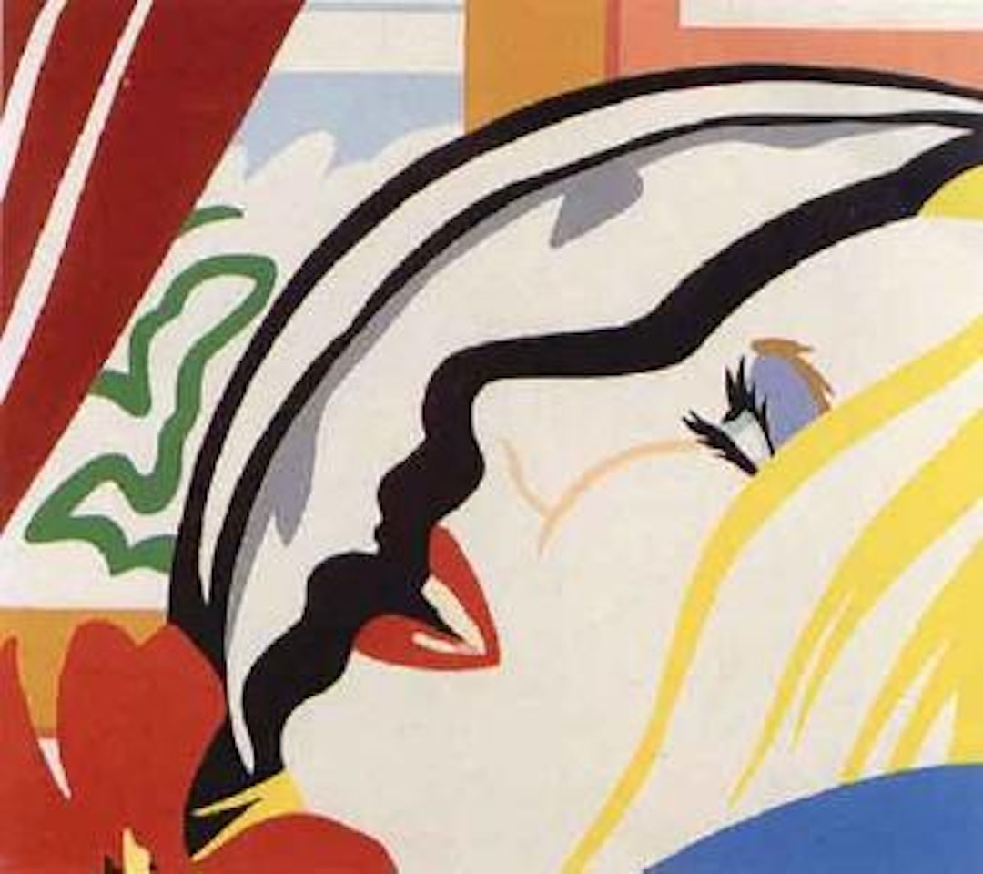 Bedroom face with shadow by Tom Wesselmann