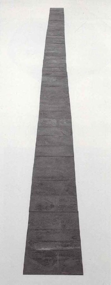 45-Part Steel Cut by Carl Andre