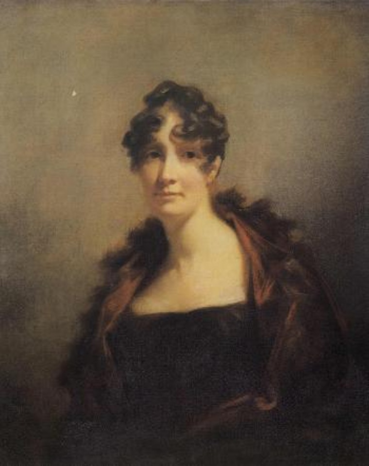 Portrait of Lady Charlotte Hope wearing cloak edged with fur by Henry Raeburn