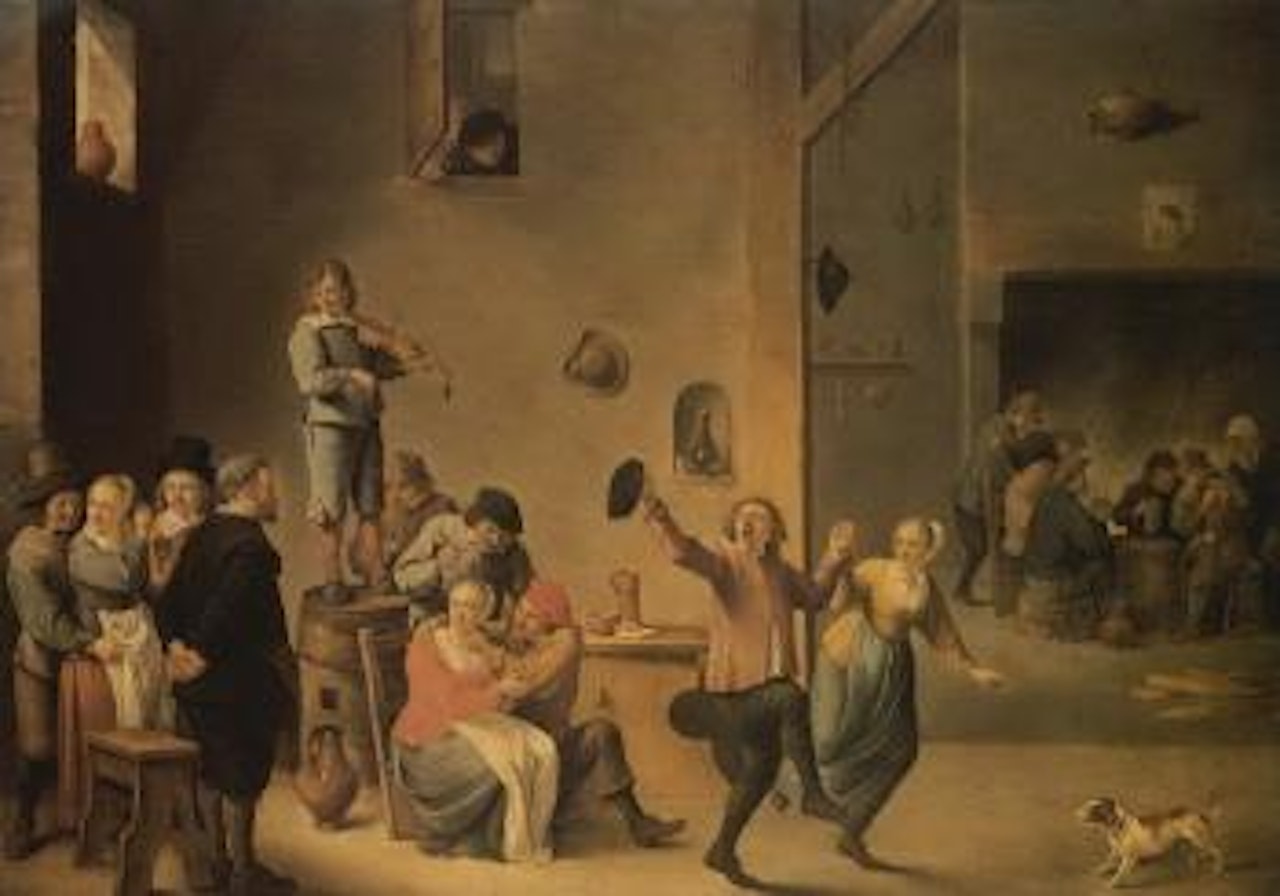 Peasants merrymaking in inn by David Teniers II