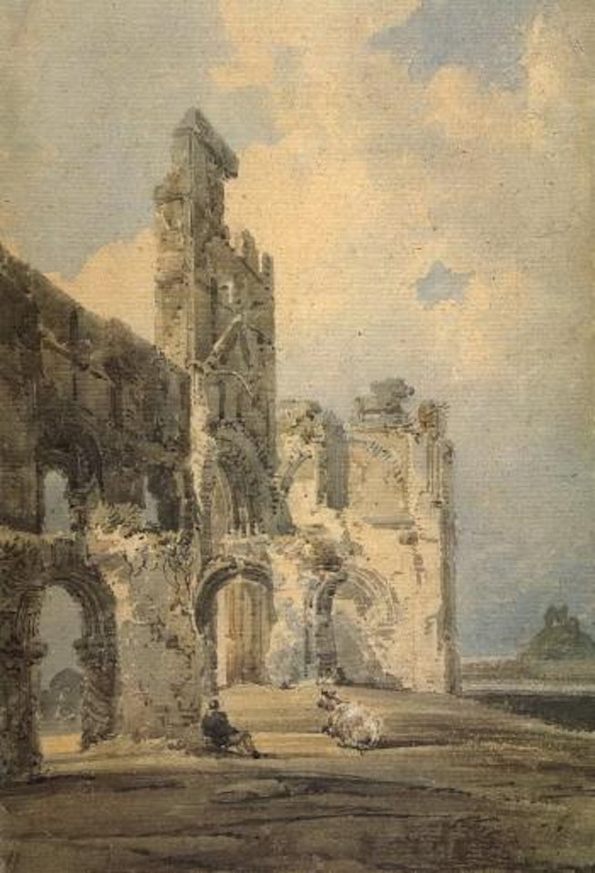 Lindisfarne Priory, Holy Island by Thomas Girtin