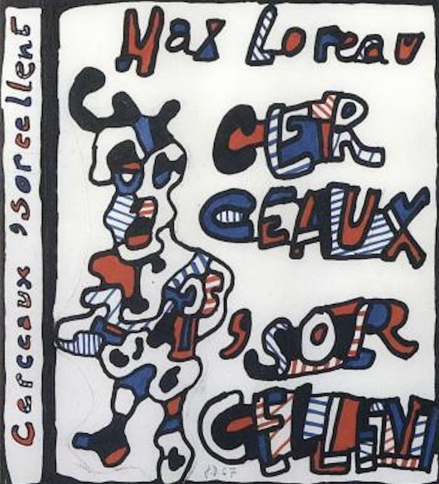 Cover for the book Cerceaux 'sorcellent by Max Loreau by Jean Dubuffet