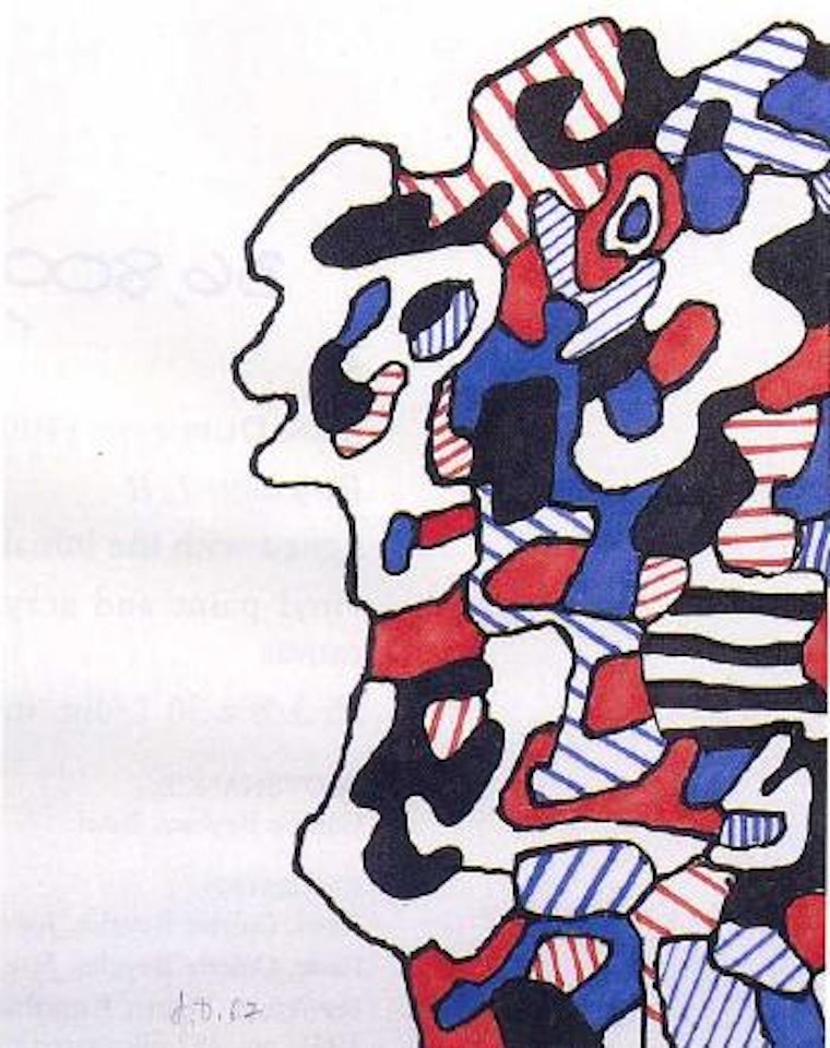Bandeau de Droite, illustration for book Cerceaux'sorcellent by Jean Dubuffet