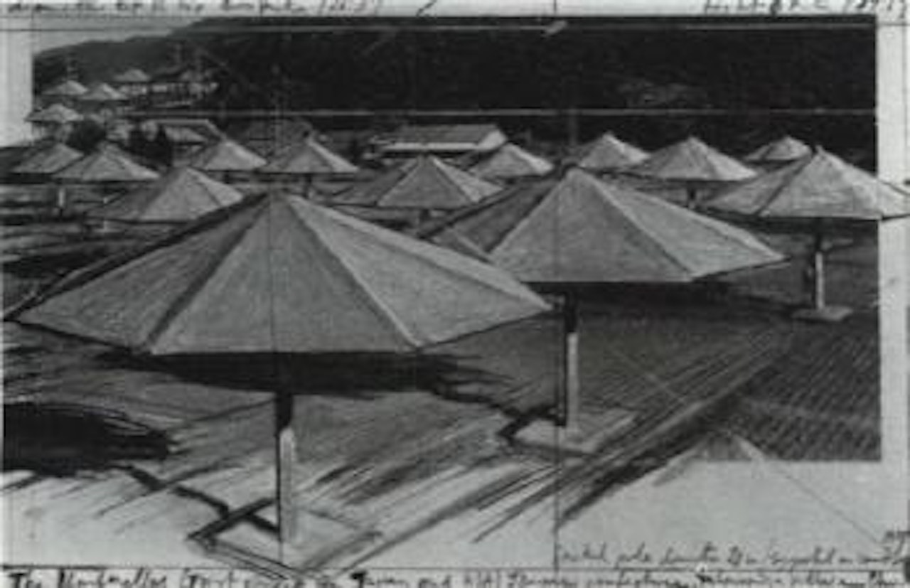 The Umbrellas, joint project for Japan and the USA by Christo