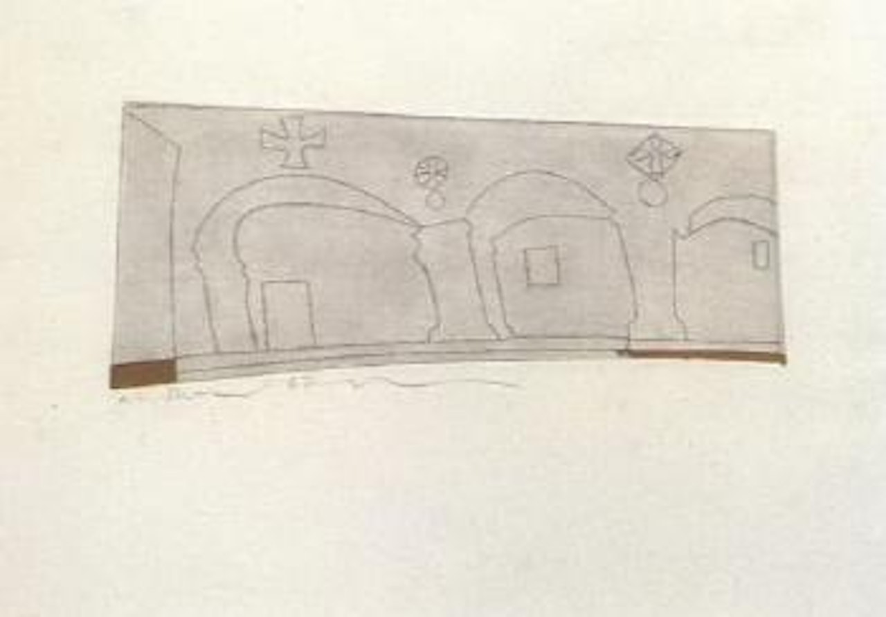 Monastery, Patmos by Ben Nicholson, O.M.