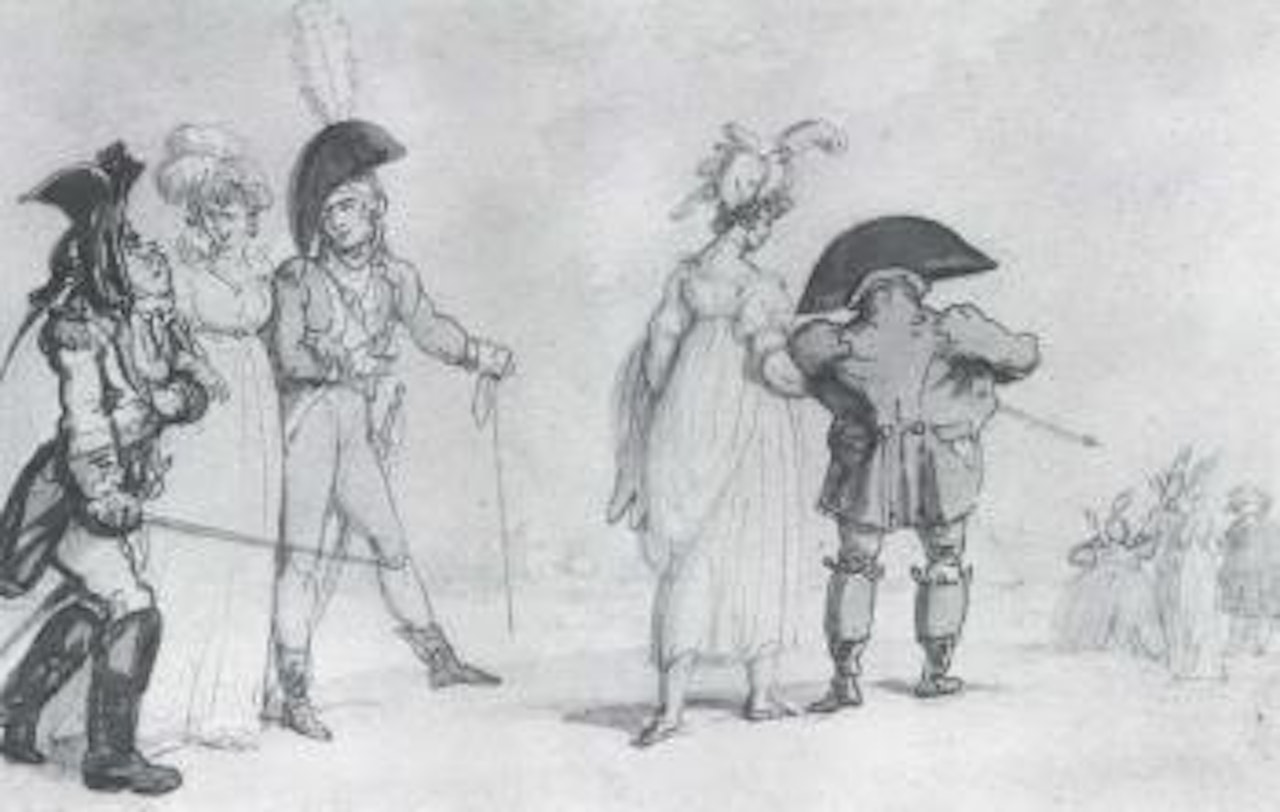 The promenade by Thomas Rowlandson